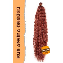 Özbience Kızıl Bakır Afro Dalgası Saç Renk Kodu 350# Doğal ve Şık Görünüm