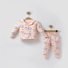 Kedi Baskılı Kız Bebek 2 Li Pijama Takım - Somon - 18 - 24 Ay Somon