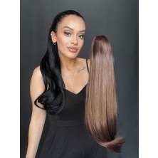 Özbience Kahverengi Tokalı Mandallı Postiş At Kuyruğu, Hızlı ve Kolay Takım