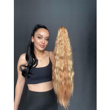 Özbience Doğal Afro Dalgalı Mandallı Tokalı At Kuyruğu Saç Uzantısı