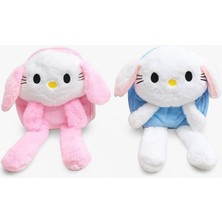 Ttt Işıklı Peluş Oynar Kulaklı My Melody ve Cinnamoroll Sırt Çantası