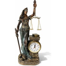 TE Dükkan Buğz Polyester Saatli Adalet Figürü ALK4416