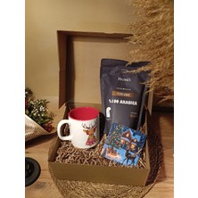 Paganca Kutulu Hediye Seti - Kupa & Bardak Altlığı & Öğütülmüş Filtre Kahve 250gr