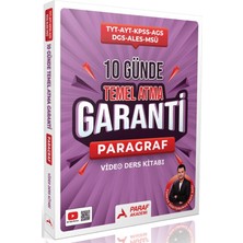 Paraf Akademi Tyt Ayt Kpss Ags Dgs Ales Msü 10 Günde Temel Atma Garanti Paragraf Video Ders Kitabı