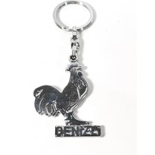 Moncuk Design Denizli Horozu Figürlü Metal Anahtarlık – Şehir Temalı Hatıra Anahtarlık