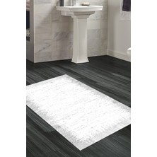 Özbience Kaymaz Taban Modern Banyo Halısı Gri, Şık ve Güvenli Kullanım