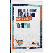 Alan Yayınları Ayt Türk Dili ve Edebiyatı ve Sosyal Bilimler 1 10 x 40 Branş Denemeleri