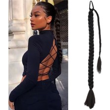 Özbience Her Renk Stokta Saçına Ör ve Çık Uzun Örgü Ponytail Postiş