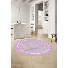 Özbience Yıkanabilir Kaymaz Taban Yuvarlak Mutfak ve Salon Halısı