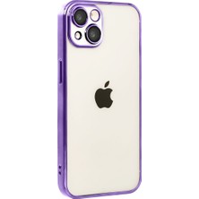 Newface Apple iPhone 15 Razer Lensli Silikon - Mor
