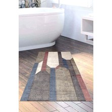 Özbience Kaymaz Taban Banyo Halısı Trend Modern Renkli S6505