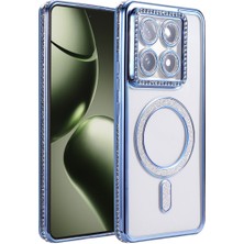Newface Xiaomi Mi 14T Pro Joke Simli Magneticsafe Kılıf - Mavi