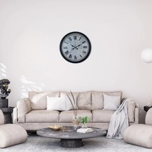 SHC4200 Mey Ithalat® Siyah 36 cm Atlas Tasarım Duvar Saati