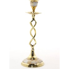 Najmaddin Tekli Pirinç Sedefli Şamdan Model 2