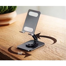 Pazarcan Powerway DMS33 Full Metal Gövde 360 Derece Dönebilen Masaüstü Telefon Standı