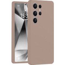 Newface Samsung Galaxy S25 Ultra Kılıf Nano Içi Kadife Silikon - Pudra