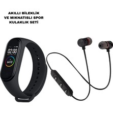 Astraltech M6 Akıllı Bileklik ve Bluetooth Spor Kulaklık 2’li Set