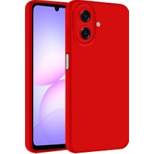 Newface Samsung Galaxy A07 4g Nano Içi Kadife Silikon - Kırmızı