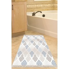 Özbience Kaymaz Taban Banyo Halısı, Pamuk Saçaklı, Modern, Bej, Djt Star 674M