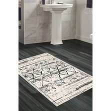 Özbience Kaymaz Taban Banyo Halısı Trend Iskandinav M5141 Gri