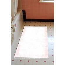 Özbience Yıkanabilir Kaymaz Taban Banyo Paspası, Modern Pudra, Eko Trend Djt