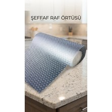 Moresun Buğz Mutfak Dolap Içi Kaydırmaz Şeffaf Raflık Örtüsü 45X300 cm Pvc Koruyucu