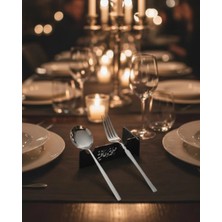 Moresun Buğz 3D Özel Baskı 6’lı Kaşık Çatal Sunum Standı Şık Masa Düzenleyici