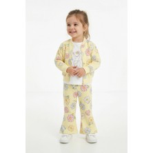 Papatya Desenli Ceket Pantolon Takım