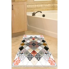 Özbience Yıkanabilir Kaymaz Taban Renkli Paspas, Eko Trend Djt Banyo Ürünü