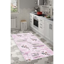 Özbience Renkli Keçe Tabanlı Mutfak Halısı, Şık ve Konforlu Tasarım