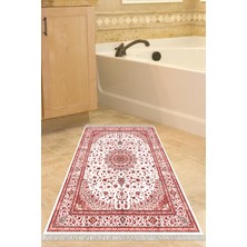 Özbience Yıkanabilir Kaymaz Taban Banyo Paspası, Osmanlı Bordo, Eko Trend Djt