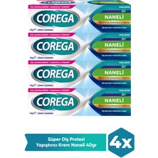 Seddar Collection Corega Krem Yapıştırıcı Naneli 40 gr 4 Adet