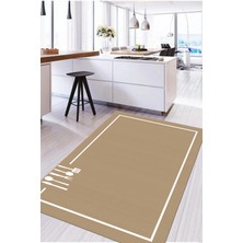 Özbience Yıkanabilir, Kaymaz Tabanlı Sade ve Desenli Halı, Salon ve Mutfak Için