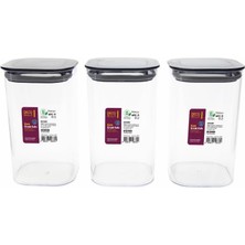 Hype Store Omak 3 'lü 1.1 Lt. Kare Erzak Kabı Seti