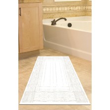 Özbience Yeşil Modern Kaymaz Taban Banyo Halısı, Şık ve Güvenli Kullanım