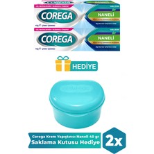 Seddar Collection Corega Naneli Krem Yapıştırıcı 40 gr 2 Adet Çinko İçermeyen Ürün