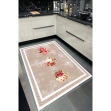 Özbience Yıkanabilir Kaymaz Taban Halı, Salon, Koridor ve Mutfak Için Dekoratif