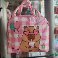 Ada Çanta Kırtasiye Beslenme Çantası Capybara Figürlü Izoleli Sıcak Soğuk Koruma AD155495