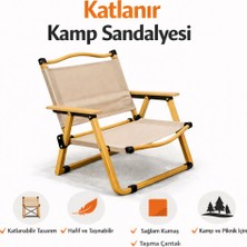 Vi Caro Katlanır Kamp Sandalyesi Taşıma Çantalı Kamp Sandalyesi Piknik Balkon Bahçe Sandalyesi