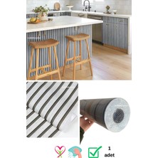 Özbience Açık Gri Kendinden Yapışkanlı Lambiri Desenli Duvar Paneli YG006