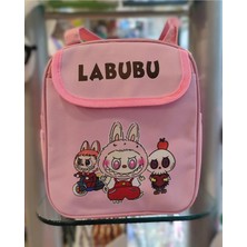 Ada Çanta Kırtasiye Beslenme Çantası Labubu Figürlü Ön Cepli Izoleli Sıcak Soğuk Koruma Geniş Kapasiteli AD23154