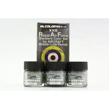 Mr.hobby CS-684 3X10 Ml. Royal Air Force (Ww Iı) Middle/late, Mr.color Serisi Model Boyası Seti