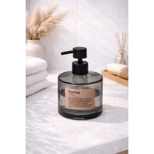 Özbience Şeffaf Cam Sıvı Sabunluk, 500 Ml, Şık ve Sağlıklı Temizlik Aksesuarı