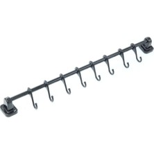 Özbience Sağlam ve Pratik 8'li Askı Rayı, 45 Cm, Güçlü Yapışkanlı, Ideal Düzen