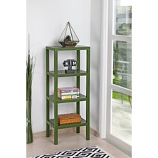 Özbience 4 Katlı Çok Amaçlı Plastik Raf, Banyo, Mutfak ve Çiçeklik Için Ideal