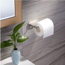 Özbience Paslanmaz Çelik Tuvalet Kağıtlığı, Yapışkanlı Wc Kağıdı Askısı