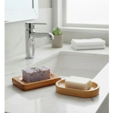 Özbience Ahşap ve Bambu Seti, Şık Lavabo Sabunlukları, Doğal ve Kullanışlı Ürünler
