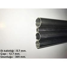 K&s 17123 Paslanmaz Çelik Yuvarlak Boru -0,7 Mm. Çeper