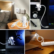 Alvo Store Buğz Yumurcak Shop® USB Astronot Gece Lambası, Masa Lambası, Kitap Okuma Lambası Işığı