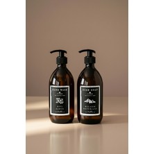 Özbience 2’li Dispenser Seti, 500 ml Sıvı Sabun ve Bulaşık Deterjanı Şişesi